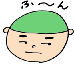 round face boys sticker #15856404