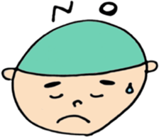 round face boys sticker #15856410