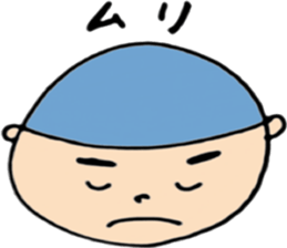 round face boys sticker #15856412