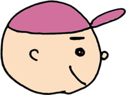 round face boys sticker #15856419