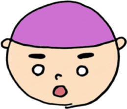 round face boys sticker #15856420