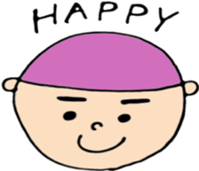 round face boys sticker #15856421