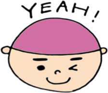 round face boys sticker #15856423