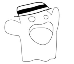 Lala naughty ghost sticker #15856427