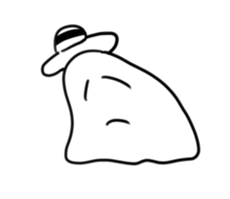Lala naughty ghost sticker #15856434