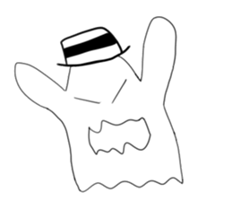 Lala naughty ghost sticker #15856435