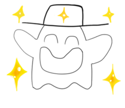 Lala naughty ghost sticker #15856438