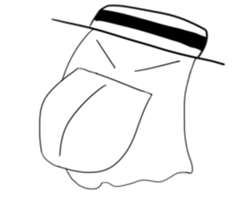 Lala naughty ghost sticker #15856439