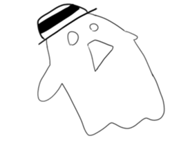 Lala naughty ghost sticker #15856442