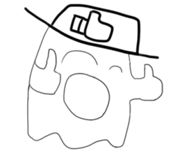 Lala naughty ghost sticker #15856447