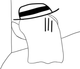 Lala naughty ghost sticker #15856448