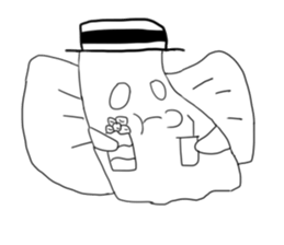 Lala naughty ghost sticker #15856450