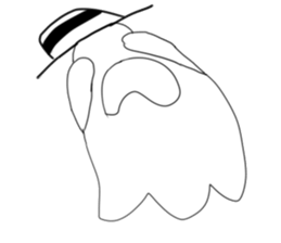 Lala naughty ghost sticker #15856457