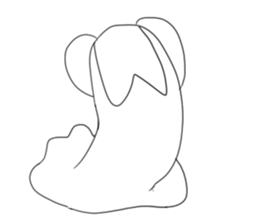 Lala naughty ghost sticker #15856458