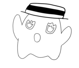 Lala naughty ghost sticker #15856462