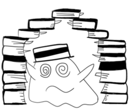 Lala naughty ghost sticker #15856464