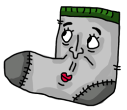 The Crazy Sock sticker #15857098