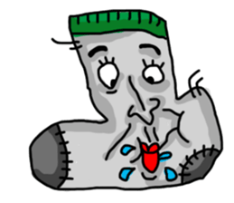 The Crazy Sock sticker #15857103