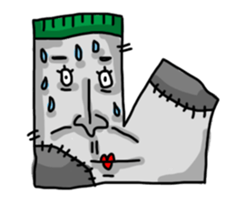 The Crazy Sock sticker #15857110