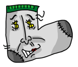 The Crazy Sock sticker #15857134