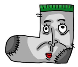 The Crazy Sock sticker #15857136
