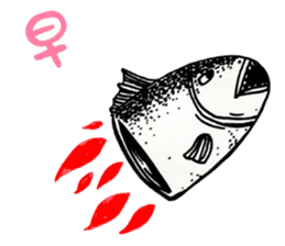 LU LU & Salmon sticker #15857490