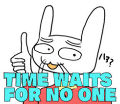 Late rabbits sticker #15857978