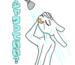 Late rabbits sticker #15857979