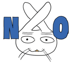 Late rabbits sticker #15857982