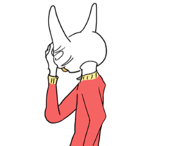 Late rabbits sticker #15857984