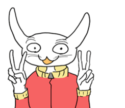 Late rabbits sticker #15857985