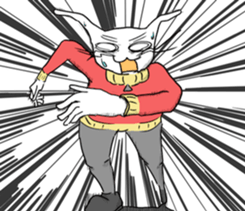 Late rabbits sticker #15857986