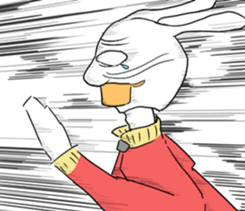 Late rabbits sticker #15857987