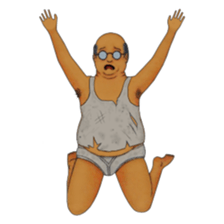 PANTS OJISAN sticker #15858048