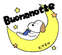 Small italian dog sticker #15858805