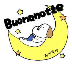 Small italian dog sticker #15858805