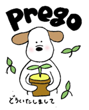 Small italian dog sticker #15858811