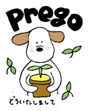 Small italian dog sticker #15858811