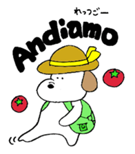 Small italian dog sticker #15858826