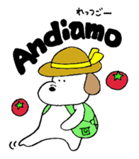 Small italian dog sticker #15858826
