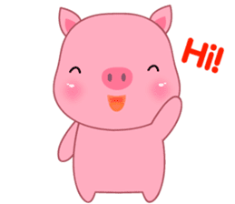 Son Pink Pig sticker(eng) sticker #15858962
