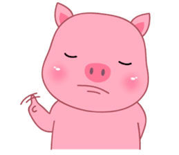 Son Pink Pig sticker(eng) sticker #15858965