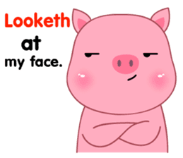 Son Pink Pig sticker(eng) sticker #15858966
