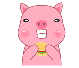 Son Pink Pig sticker(eng) sticker #15858967