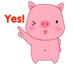 Son Pink Pig sticker(eng) sticker #15858970