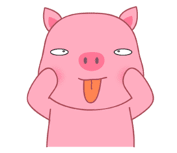 Son Pink Pig sticker(eng) sticker #15858973