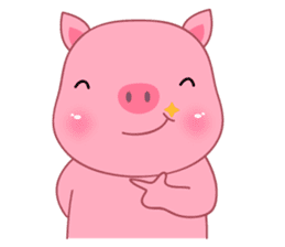 Son Pink Pig sticker(eng) sticker #15858975