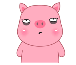 Son Pink Pig sticker(eng) sticker #15858979