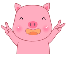 Son Pink Pig sticker(eng) sticker #15858983