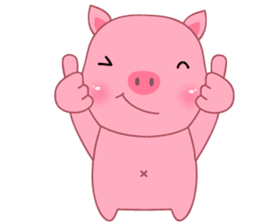 Son Pink Pig sticker(eng) sticker #15858984